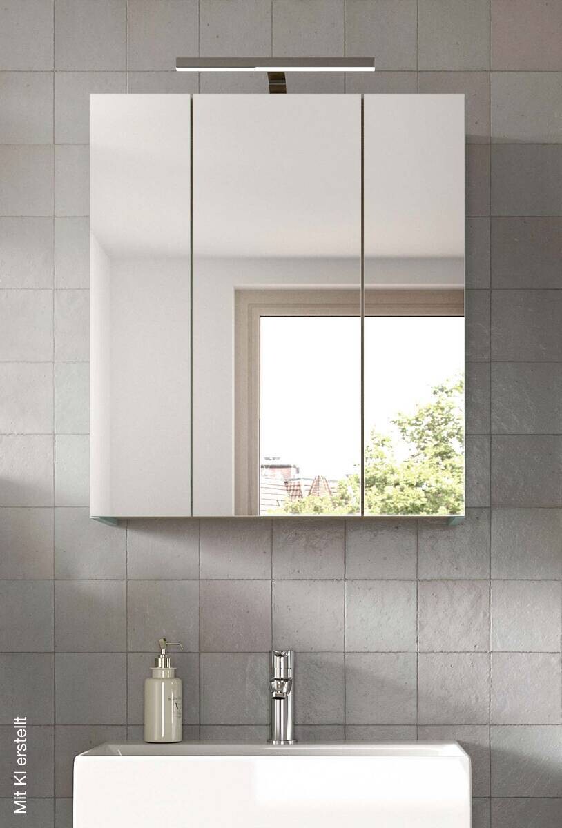 Badezimmer-Set STAR Eiche Nachbildung B/H/T: ca. 60x68x19 cm