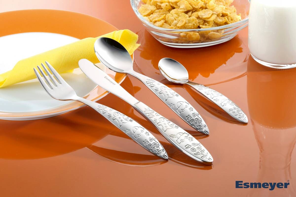 Esmeyer Kinder-Besteckset BELLA silber Edelstahl 4 tlg.