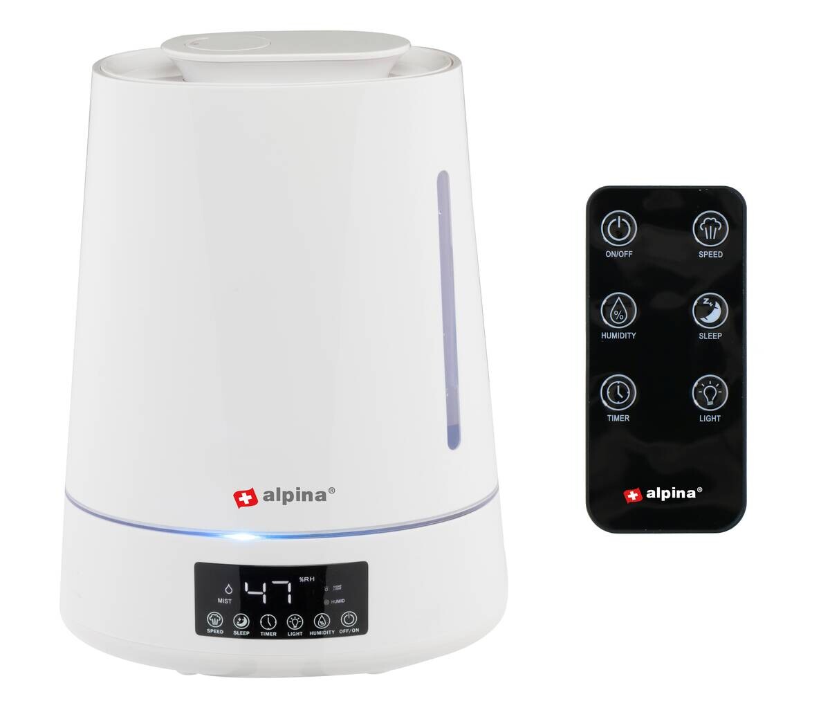 alpina Luftbefeuchter weiß B/H/L: ca. 16x33x25 cm