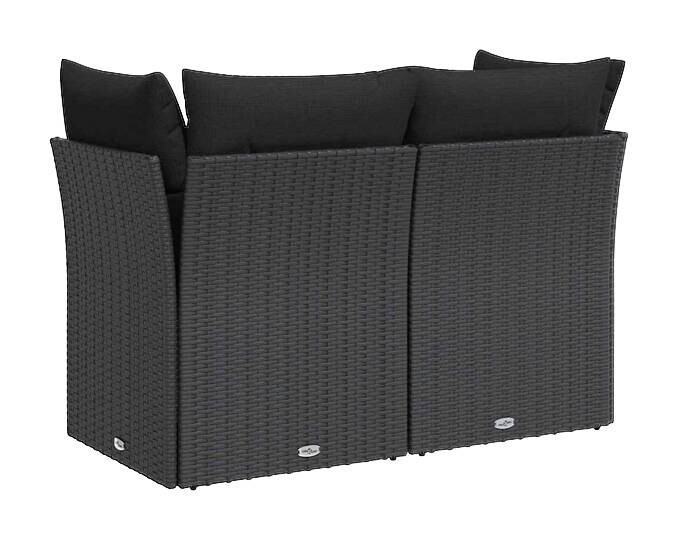 vidaXL Gartensofa grau Kunststoff B/H/L: ca. 62x69x124 cm