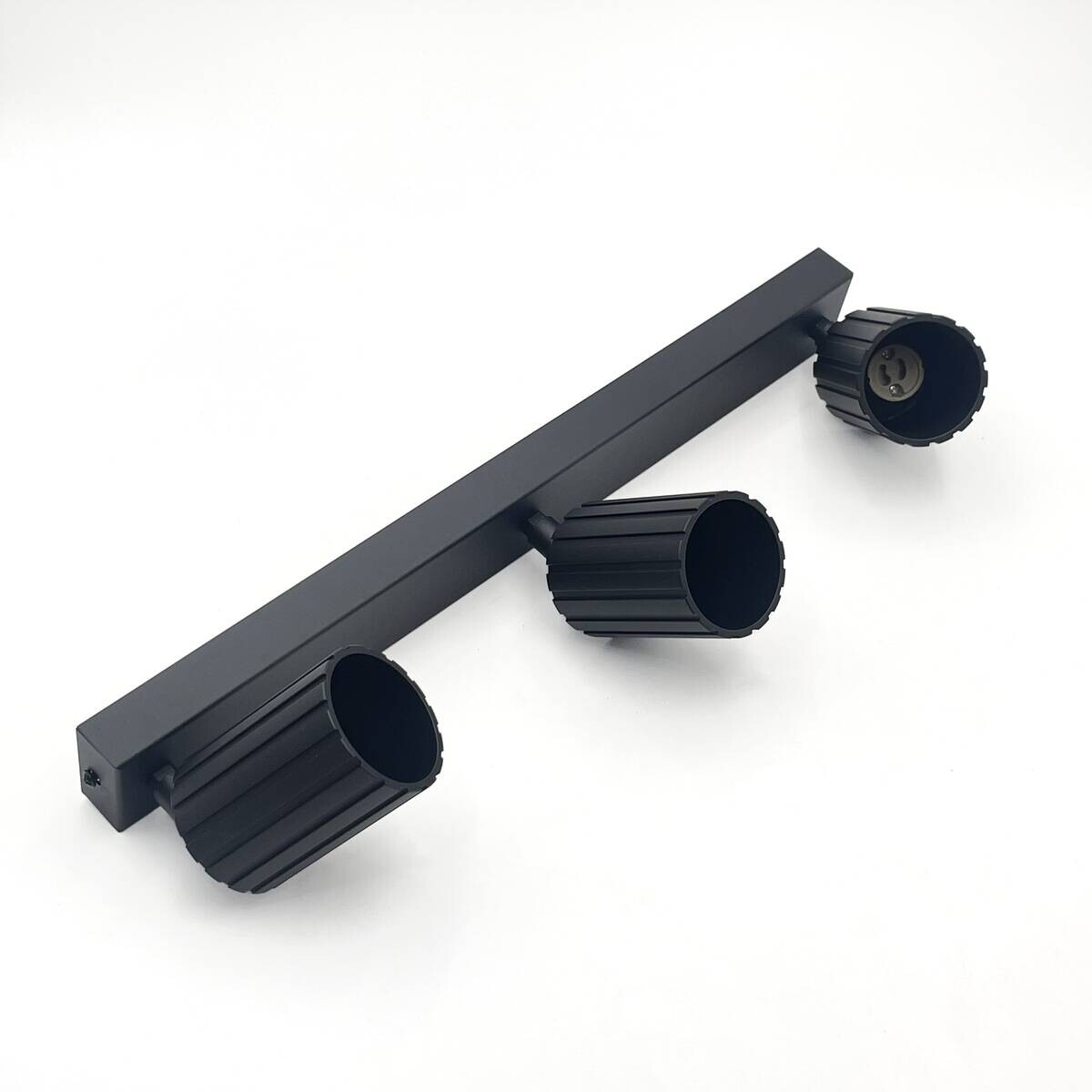 Lamkur Strahler Prisma schwarz Stahl B/H/L: ca. 6,5x16,5x45 cm 3 Brennstellen