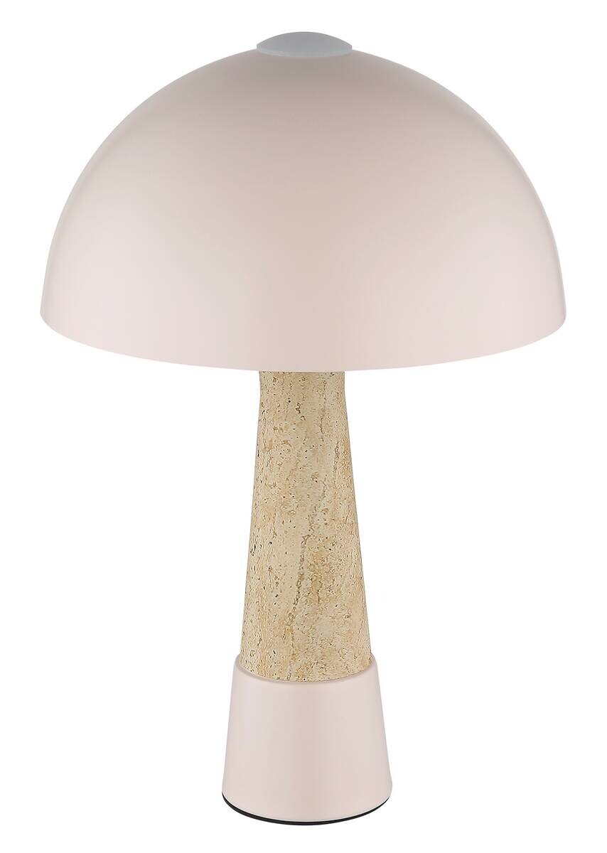 GLOBO Tischleuchte champagner Metall H/D: ca. 36,5x25 cm E27 1 Brennstellen