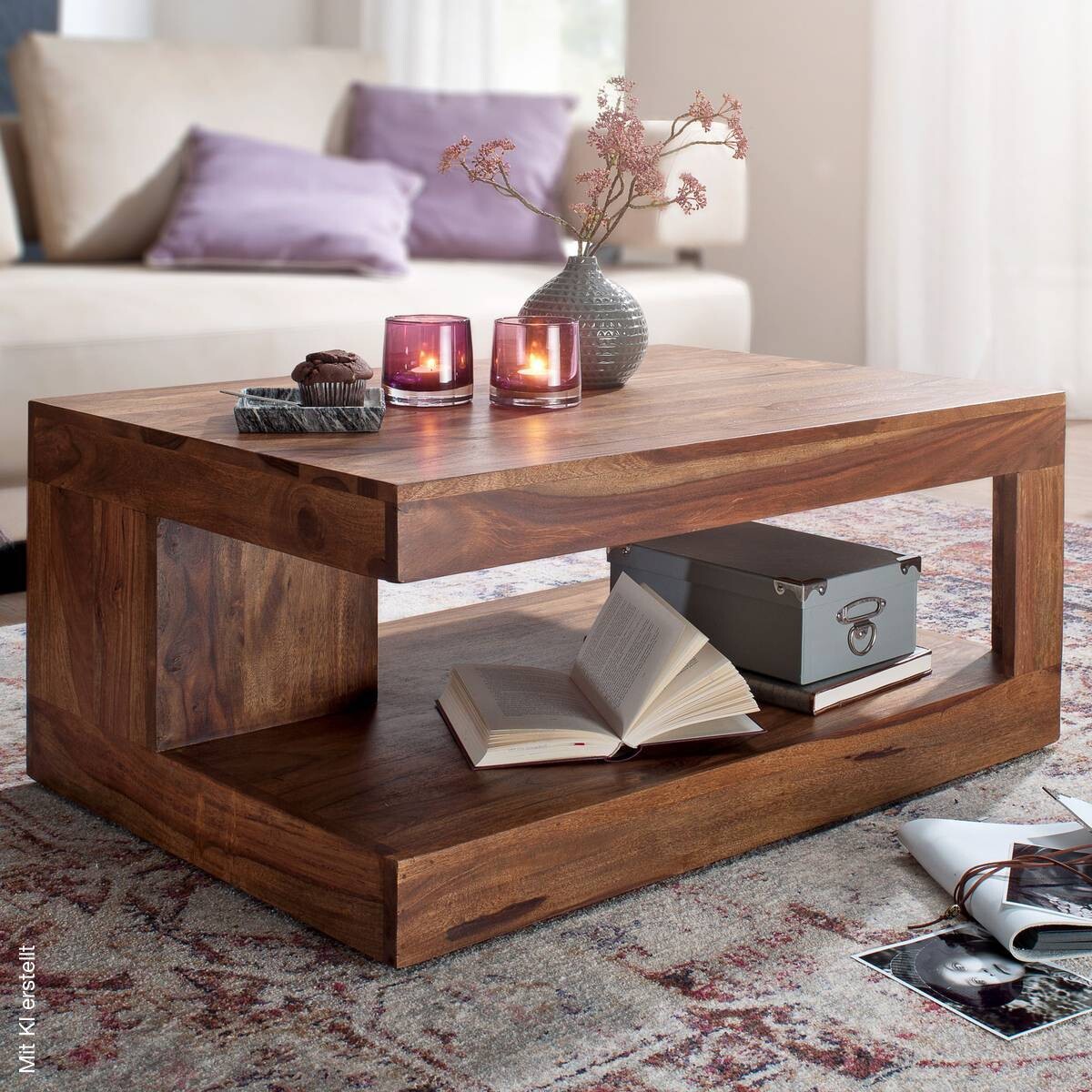 Couchtisch natur B/H/T: ca. 90x40x60 cm