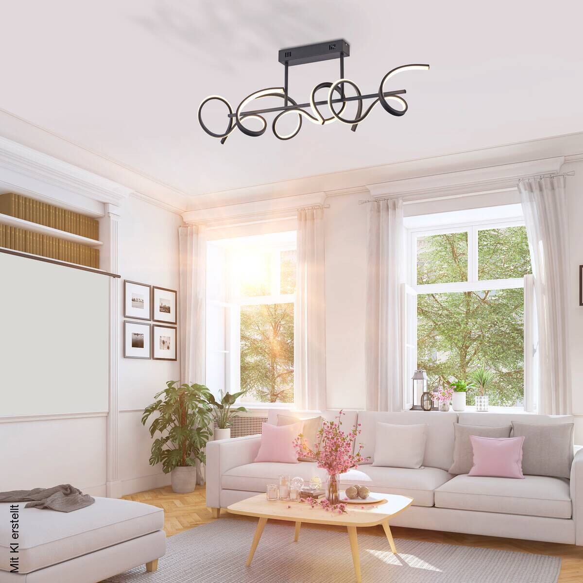 Just Light Deckenleuchte B/H/L: ca. 21x30x82 cm