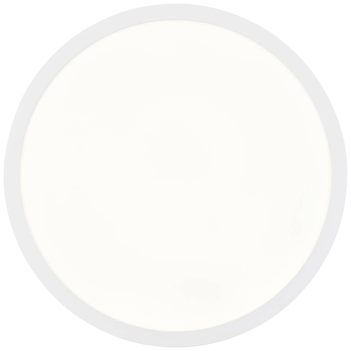Brilliant LED-Deckenleuchte Briston weiß Kunststoff Metall B/H/L/D: ca. 43,5x7,5x44x42 cm