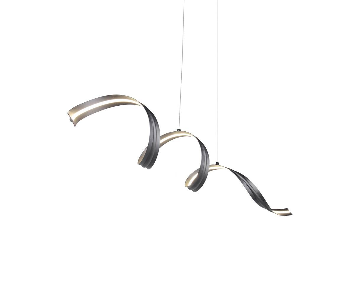 Reality LED-Pendelleuchte Tivor schwarz Metall B/H/T: ca. 109x150x19,5 cm