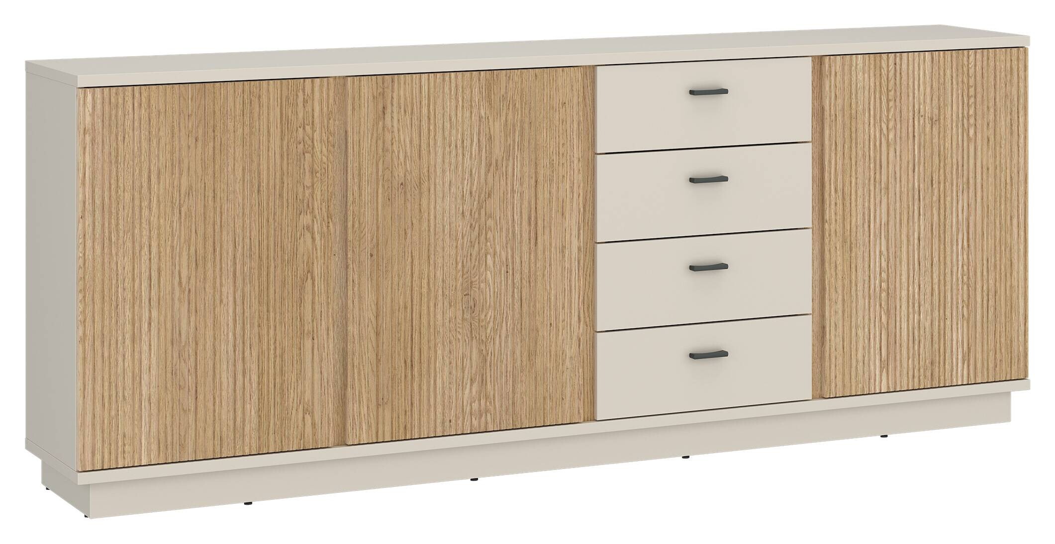 Sideboard Kaschmir Eiche Nachbildung B/H/T: ca. 200x87x40 cm