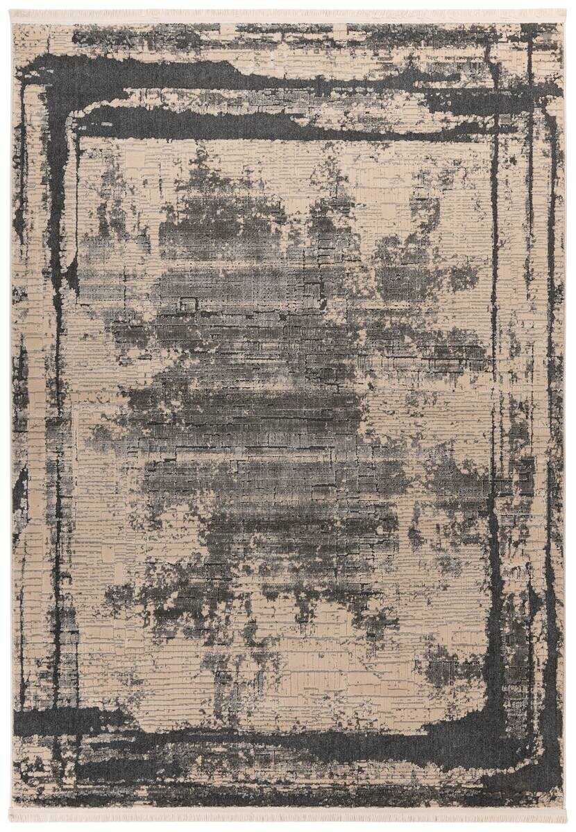 Kayoom Kurzflorteppich Adela 225 grau B/H/L: ca. 120x1,3x170 cm