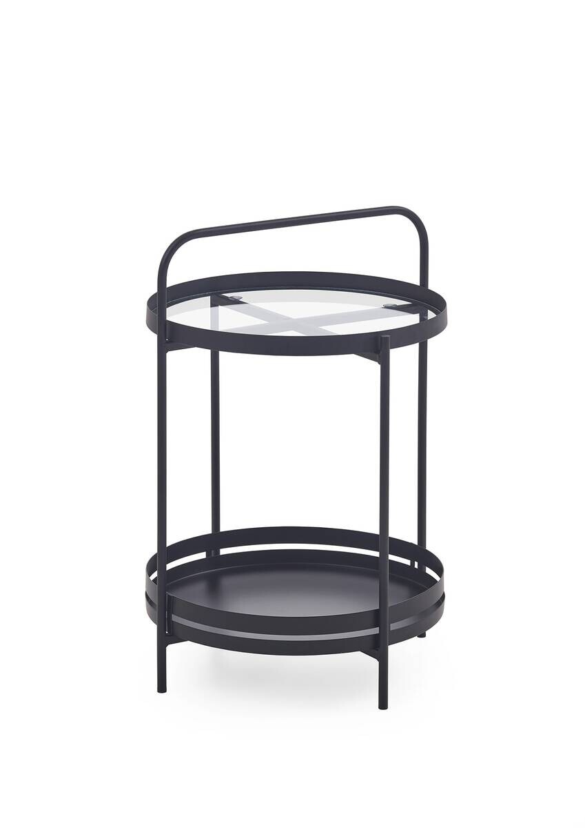 Couchtisch schwarz B/H/T: ca. 44x62x44 cm