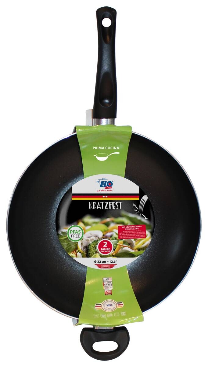 ELO Basic Wokpfanne schwarz Aluminium