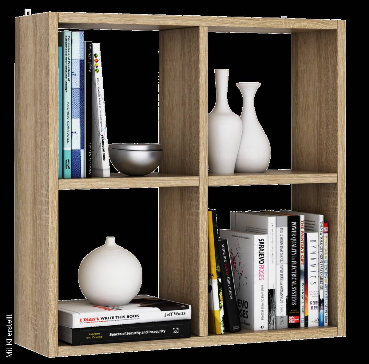 Wandregal Alexa Eiche Sonoma Nachbildung B/H/T: ca. 60x60x18 cm