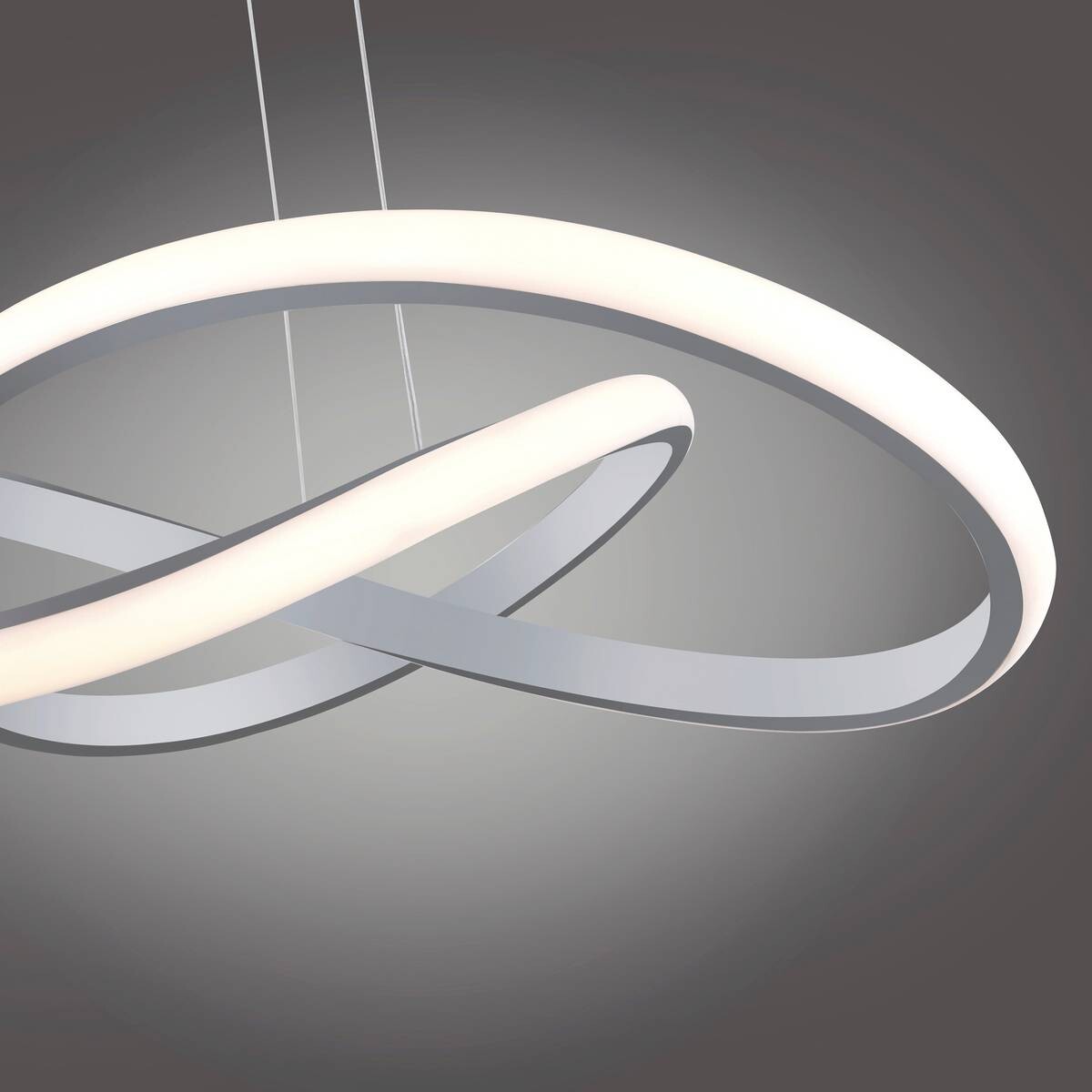 Just Light LED-Pendelleuchte MARIA 15402-95 Alu Aluminium Gummi H/D: ca. 120x57 cm 1 Brennstellen