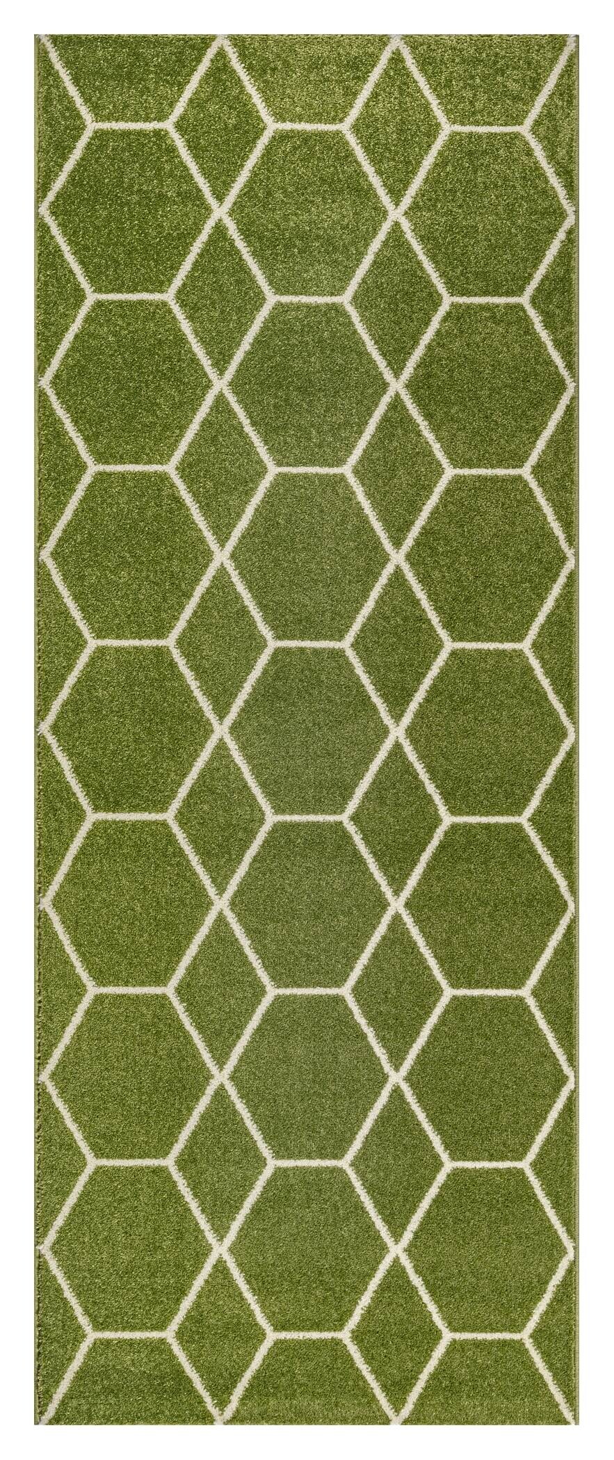 Sanat Teppich Trellis grün B/L: ca. 80x200 cm