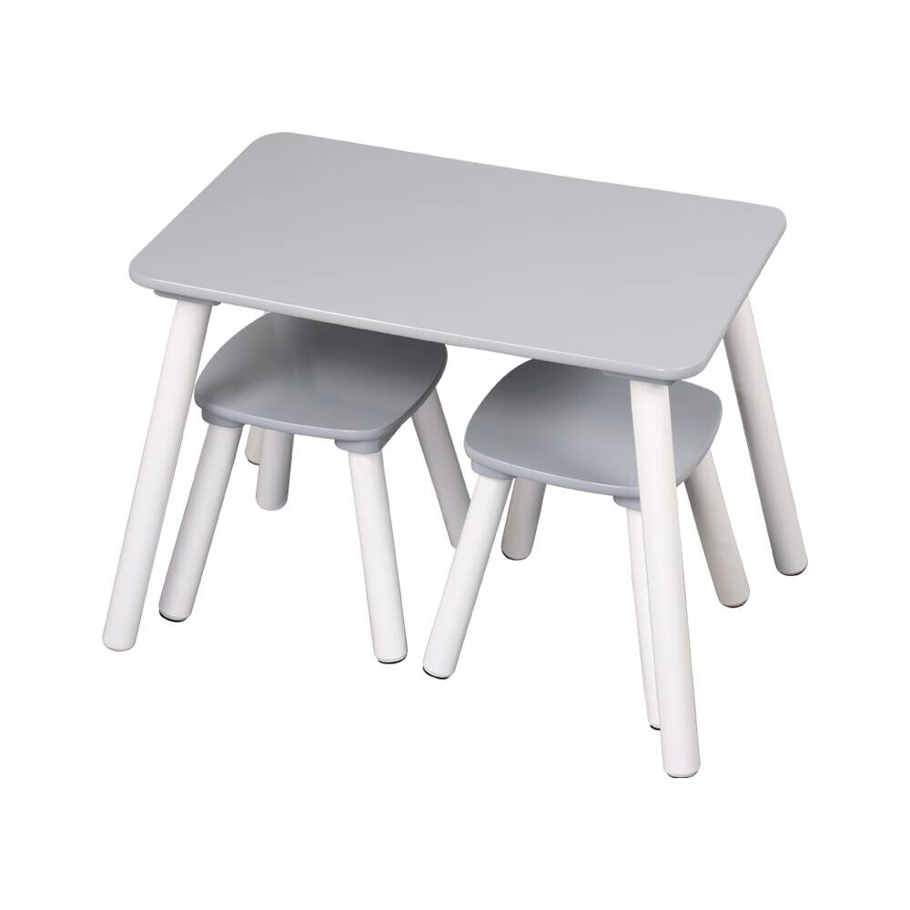 Kindertisch grau Holz B/H/L: ca. 38x43,5x58 cm