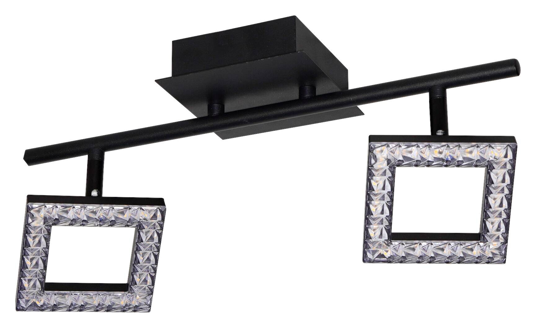 POCOline LED-Spot Kalea mattschwarz Acryl B/H/T: ca. 40x12x13 cm 2 Brennstellen