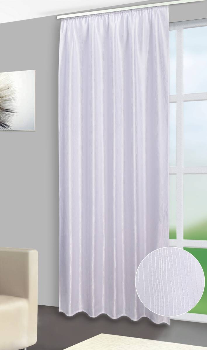 silver edition Dekovorhang Tessin weiß B/L: ca. 140x245 cm