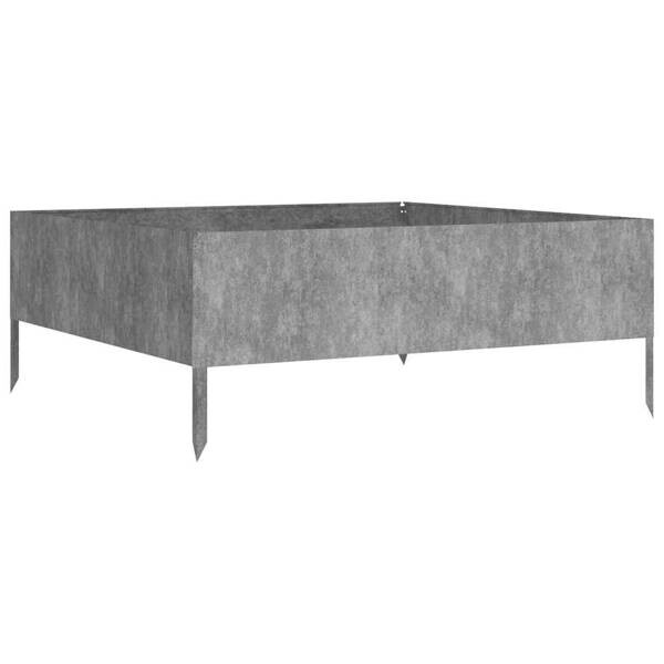 Garten-Hochbeet braun Stahl B/H/L: ca. 100x41x100 cm