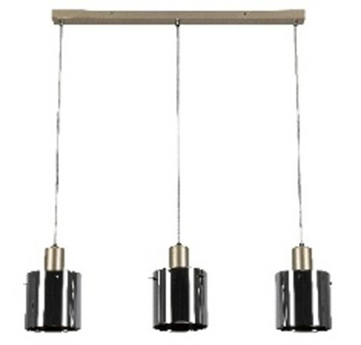 Nolo Pendelleuchte champagner Metall E27 3 Brennstellen