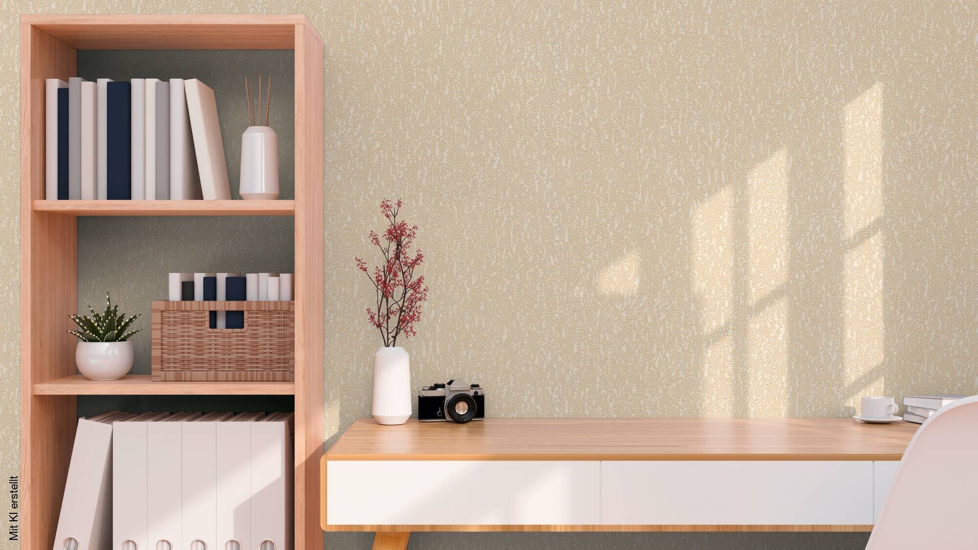 A.S.Creation Vliestapete beige gelb creme B/H/D: ca. 53x1005x9,3 cm