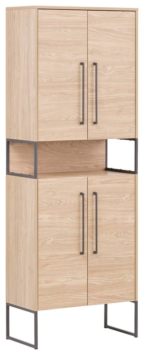Hochschrank Limone Eiche Landhaus Nachbildung B/H/T: ca. 65,2x183,4x331 cm