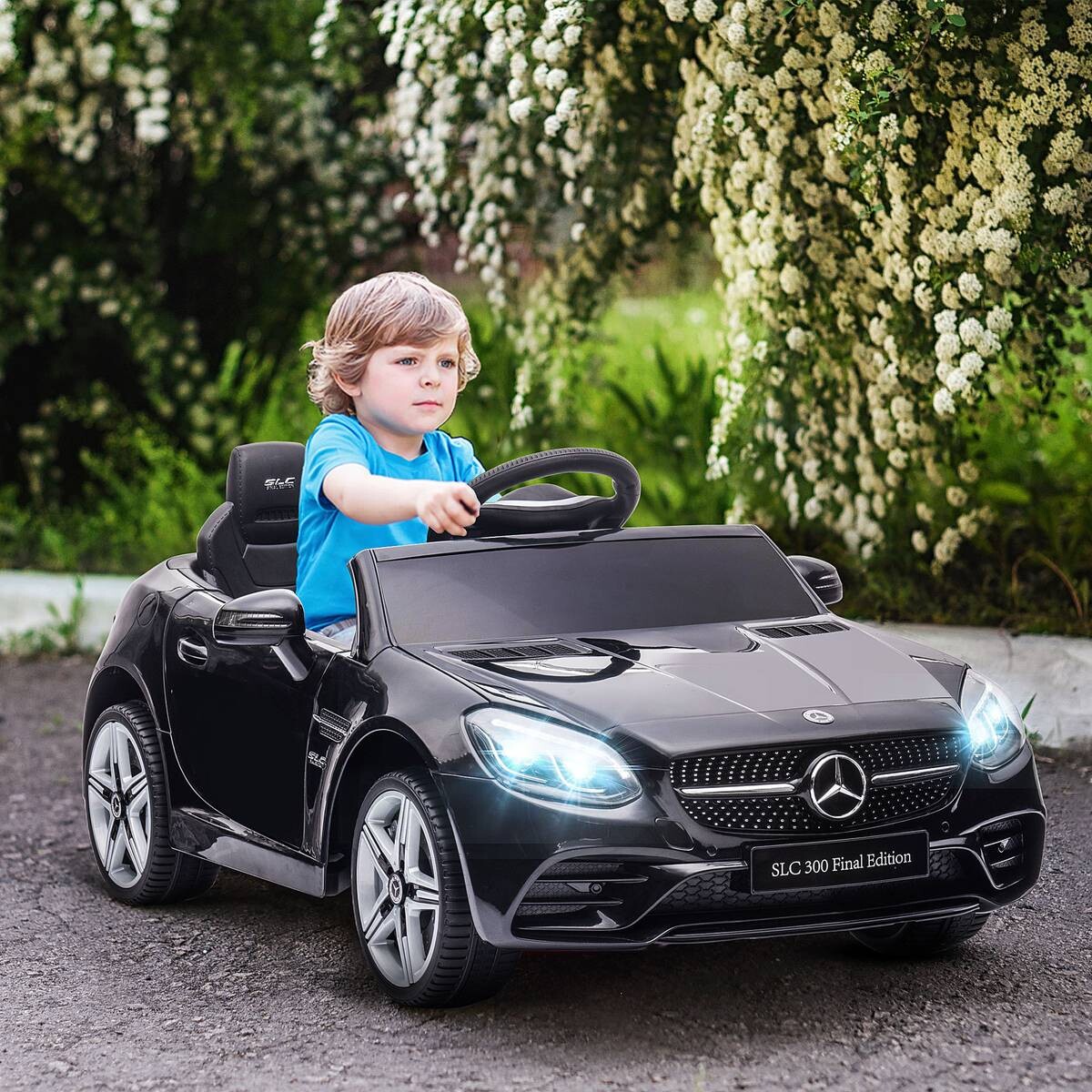AIYAPLAY Kinder-Elektroauto schwarz B/H/L: ca. 62,5x44x107 cm