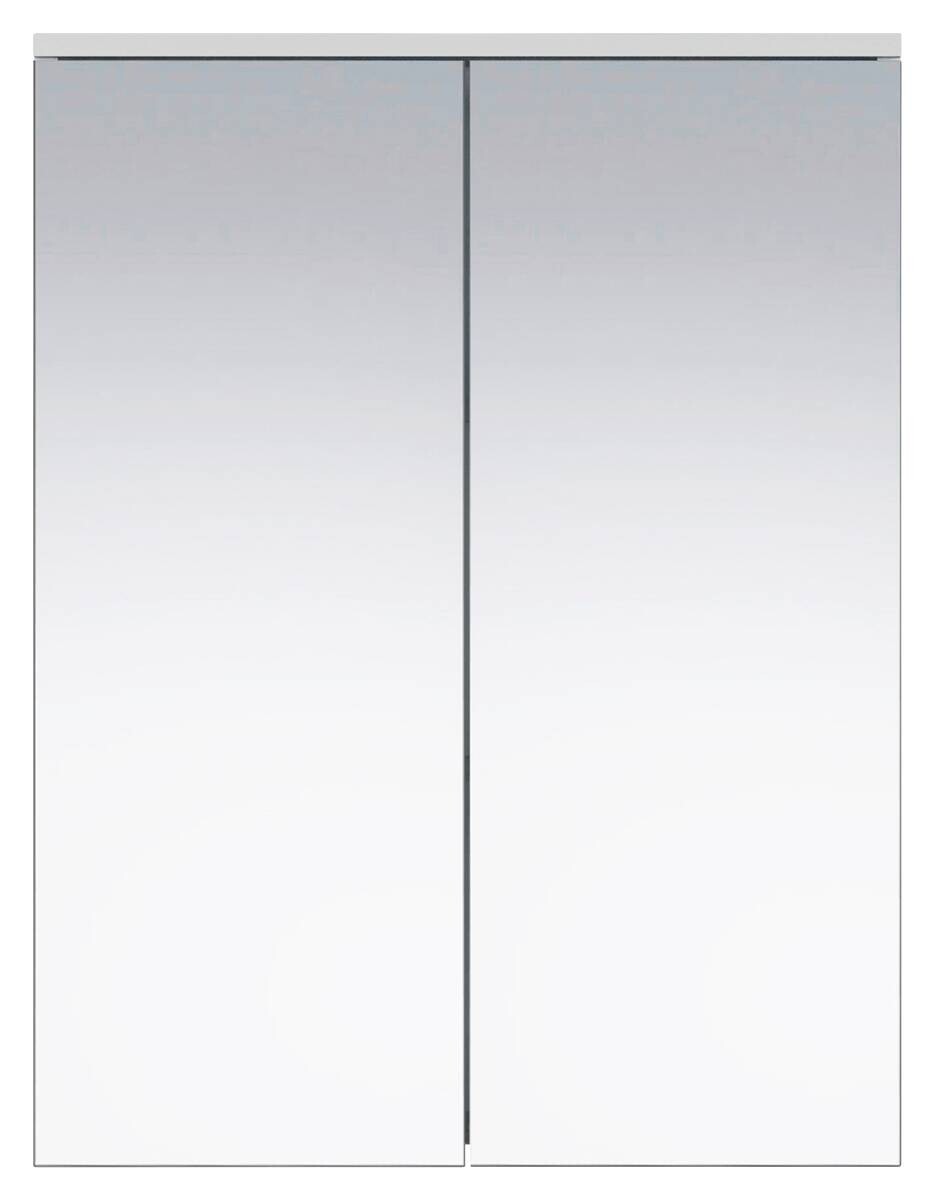Spiegelschrank Wons weiß Hochglanz weiß matt B/H/T: ca. 60x78x18 cm