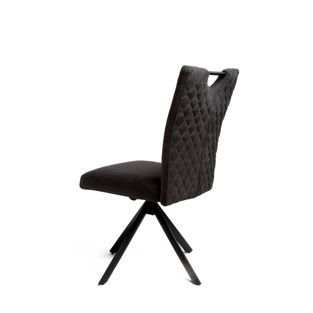 Stuhl Georgia anthrazit Microfaser B/H/T: ca. 47x95x46 cm