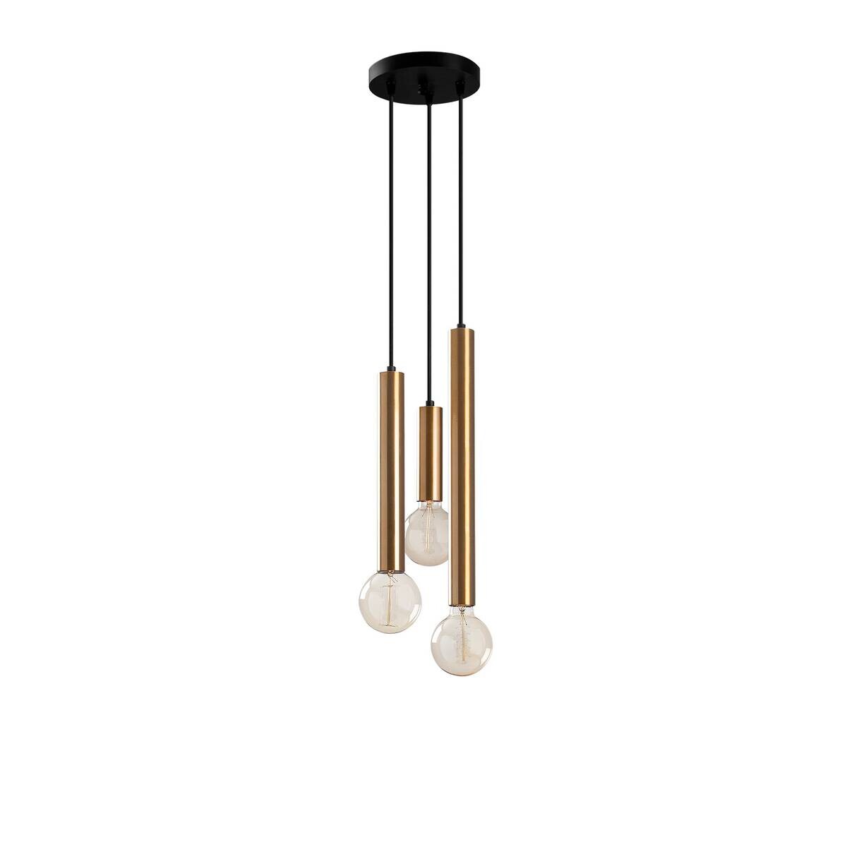 Opviq Pendelleuchte bronze B/H/T: ca. 22x146x22 cm E27 3 Brennstellen