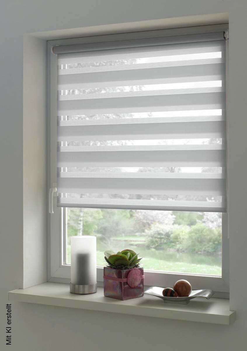 Doppelrollo Easyfix hellgrau B/L: ca. 65x150 cm