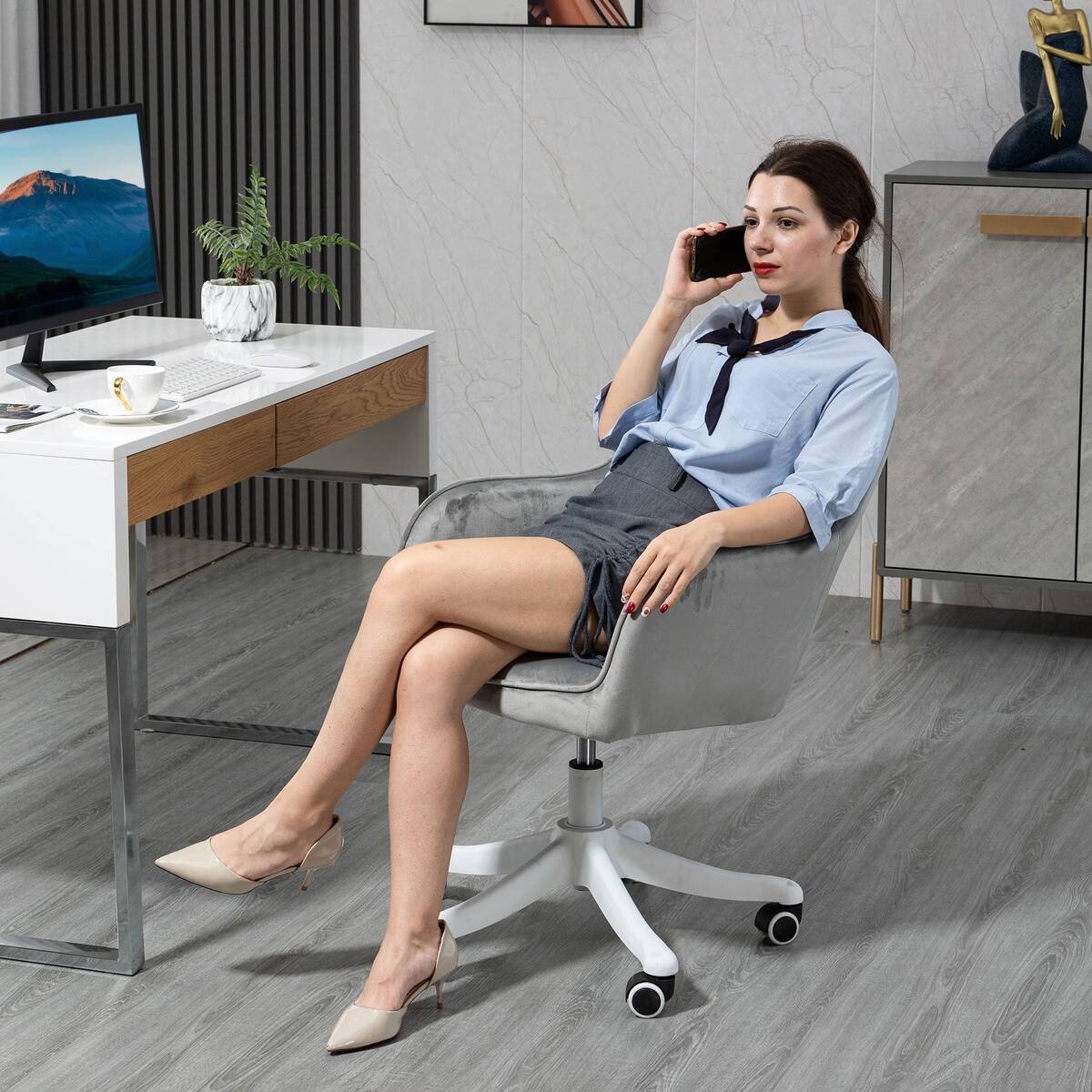 Drehstuhl 921-298V70GY grau