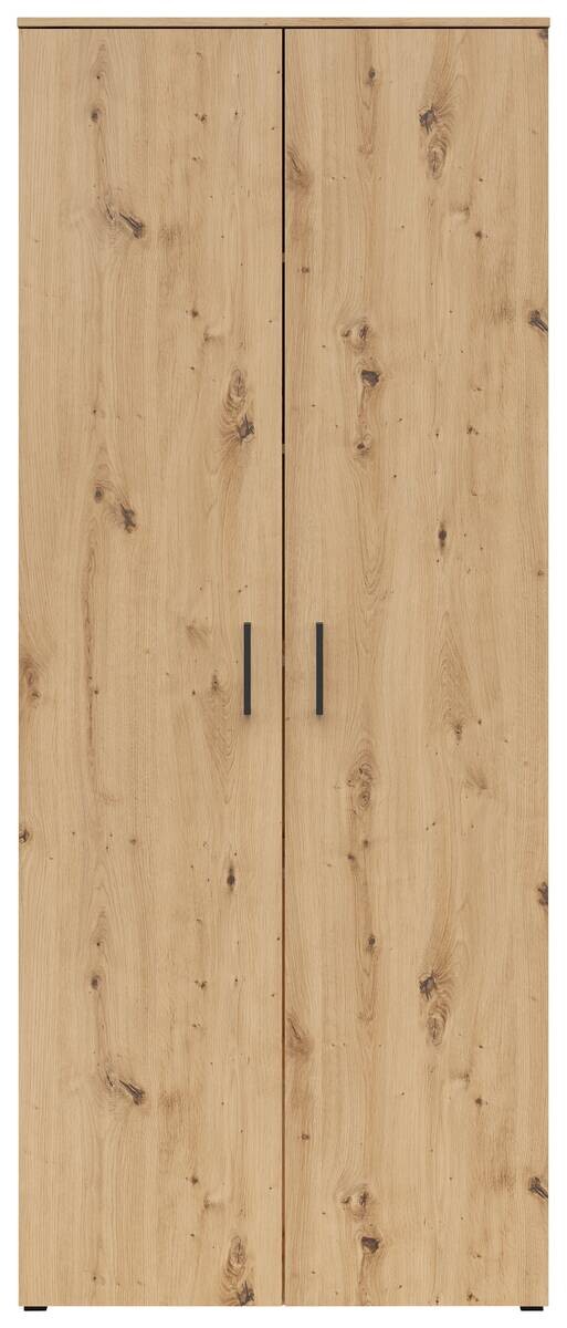 Schrank Multi-Stauraum Typ 37 Beton Optik B/H/T: ca. 80x195x40 cm | Beton | 80,00/195,00/40,00 cm