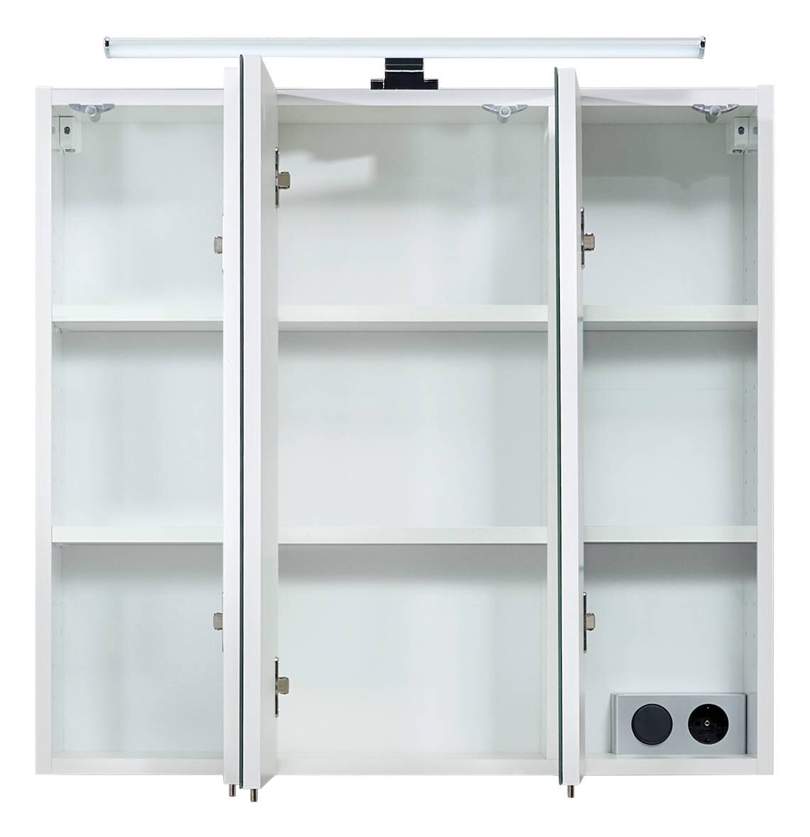 Lichtspiegel Quickset 360 weiß glanz B/H/T: ca. 75x70x20 cm