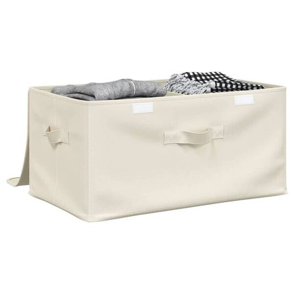 vidaXL Aufbewahrungsbox creme B/H/L: ca. 34x23x43 cm