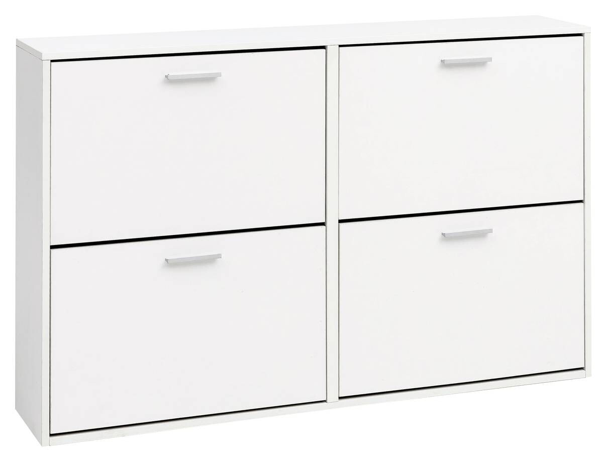 Schuhschrank weiß weiß B/H/T: ca. 120x81x24 cm