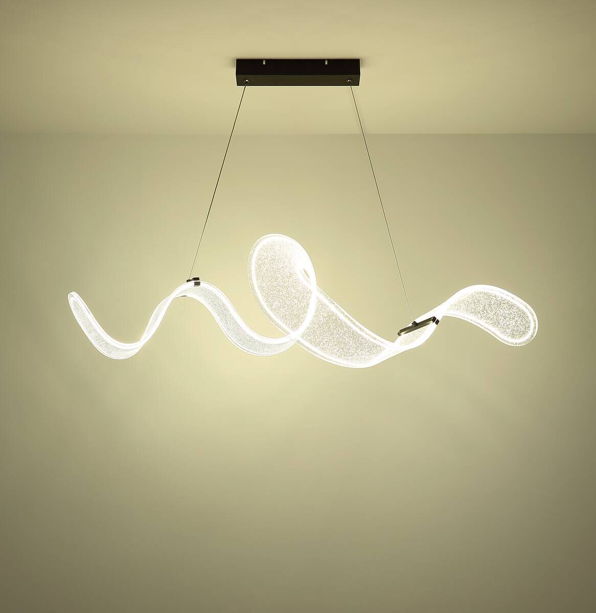GLOBO LED-Pendelleuchte TAPIA schwarz Acryl Metall B/H/T: ca. 39x120x118 cm 1 Brennstellen