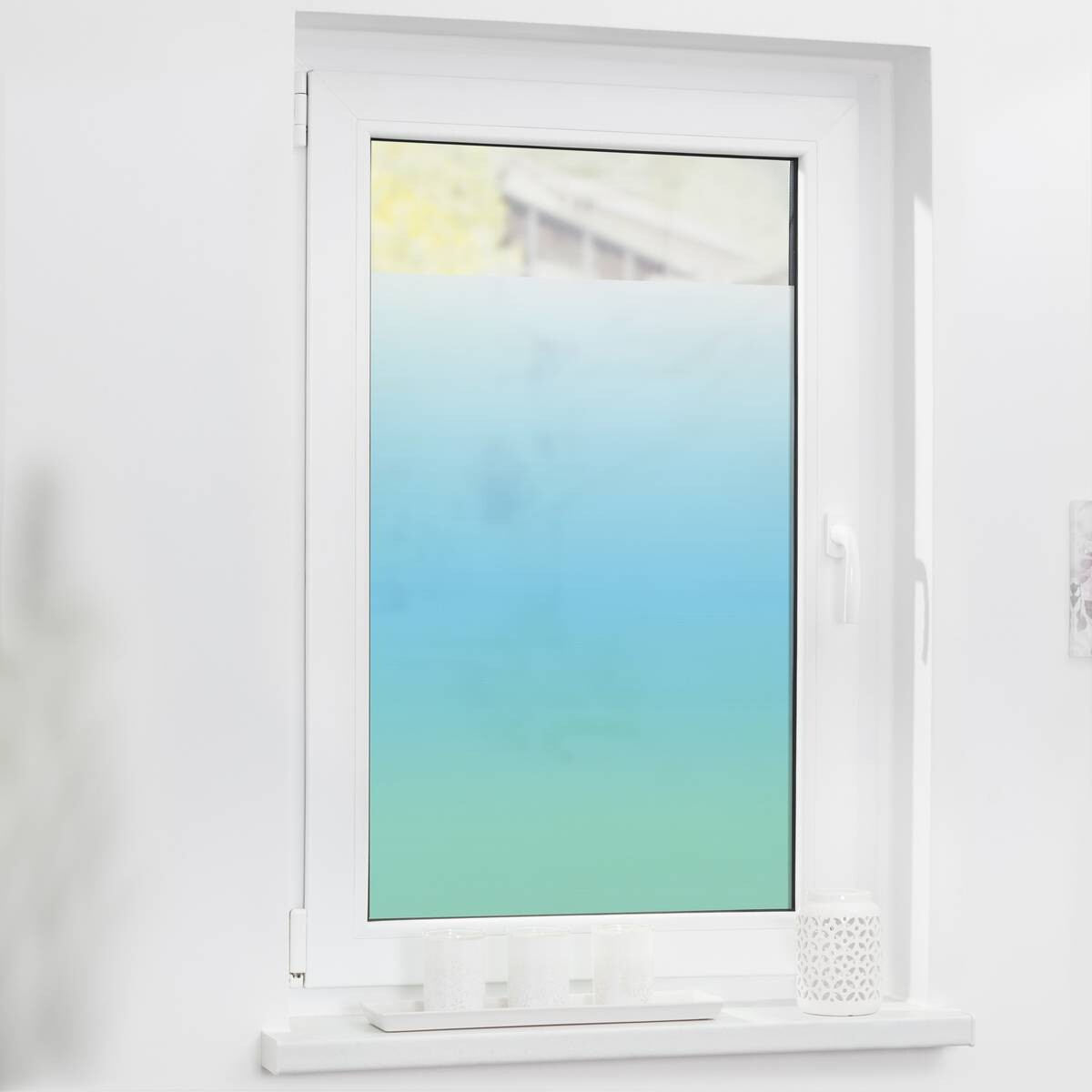 LICHTBLICK Fensterfolie Ombre Ombre petrol B/L: ca. 100x180 cm