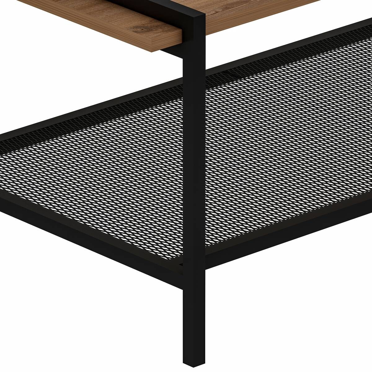 Couchtisch Lara walnuss Nachbildung schwarz B/H/T: ca. 120x45x60 cm