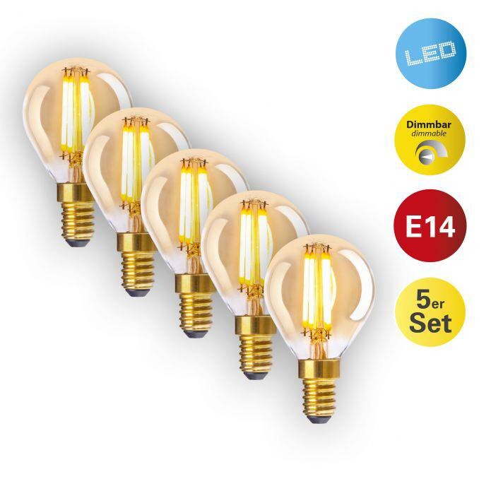Näve Leuchten LED-Tropfenlampe NV4129805 5er Pack E14