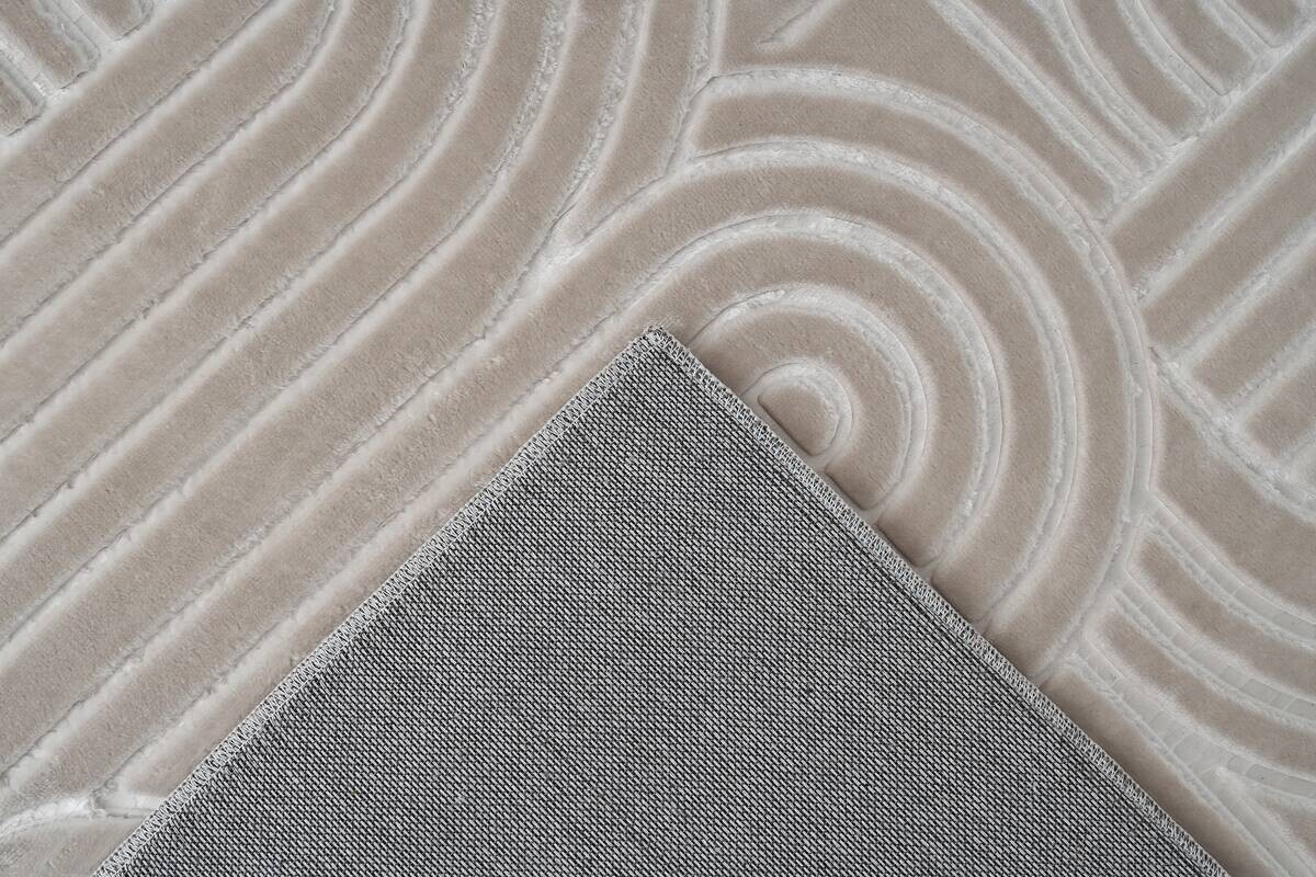 Kayoom Teppich Calma 125 beige B/L: ca. 120x160 cm