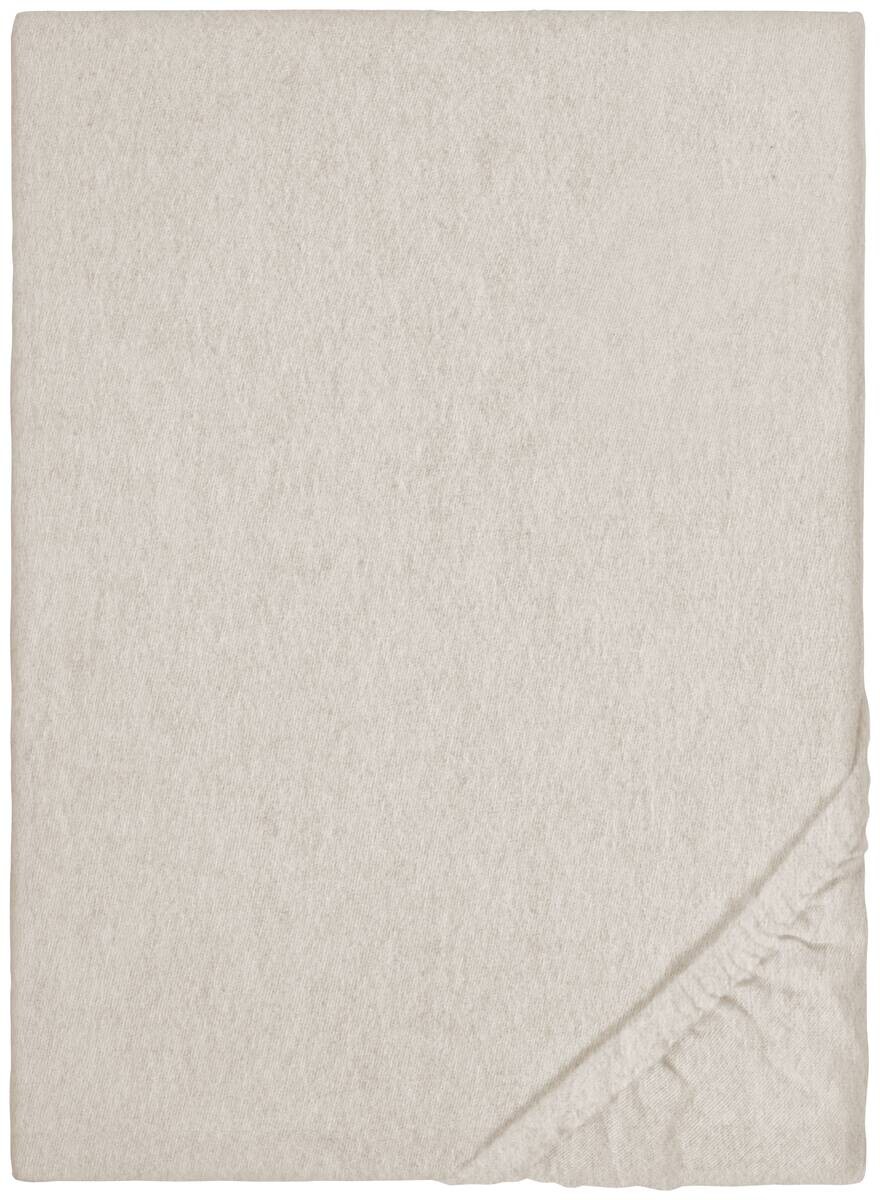 Spannbetttuch Flanell kitt 100% Baumwolle B/L: ca. 180x200 cm