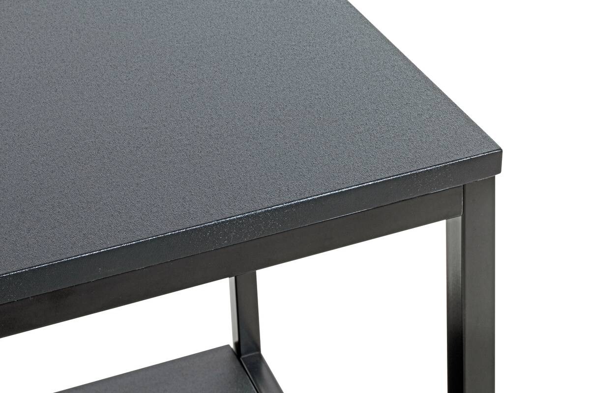 Beistelltisch schwarz Metall B/H/T: ca. 40x50x40 cm