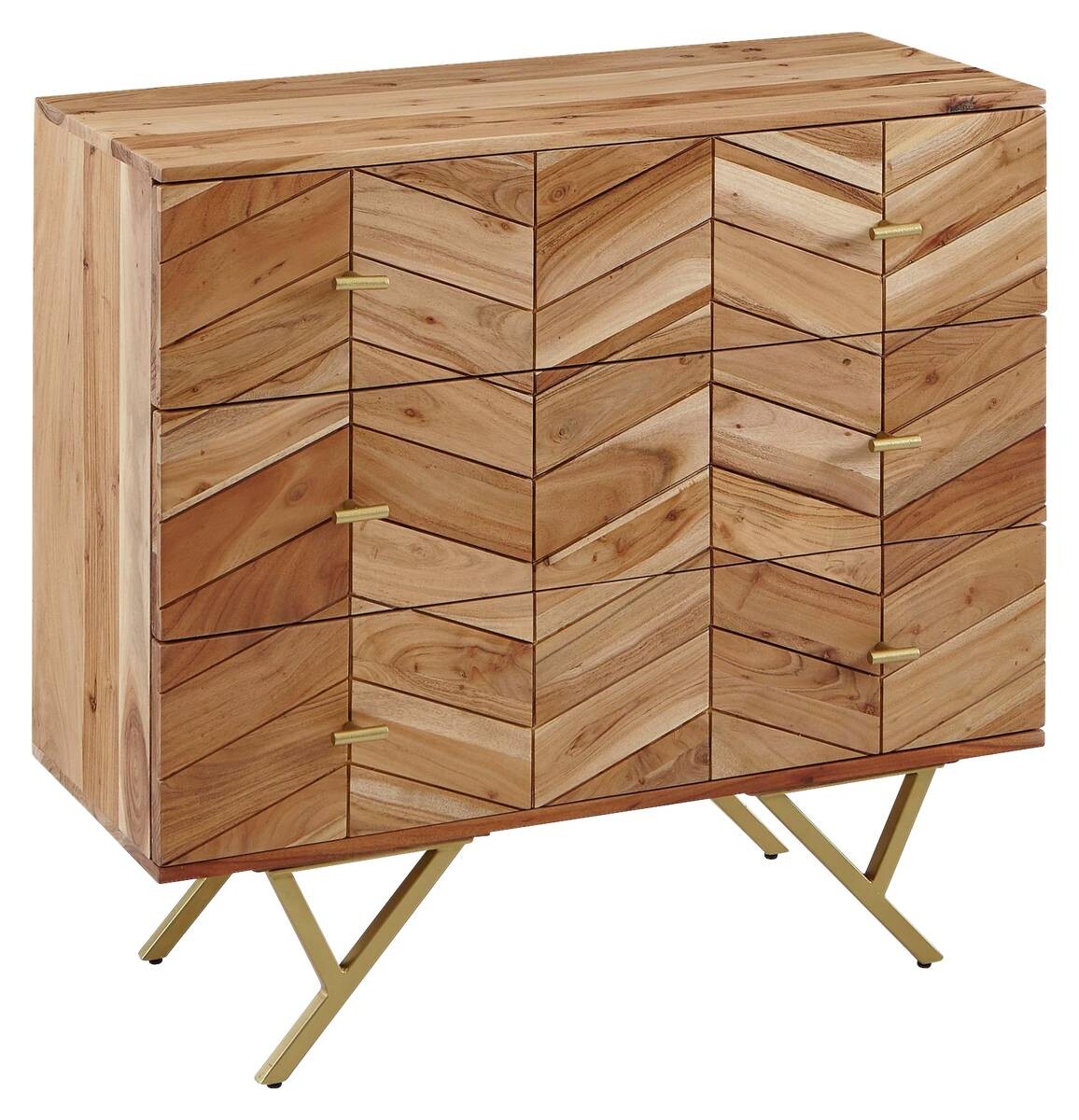 Sideboard natur gold B/H/T: ca. 90x86,5x40 cm