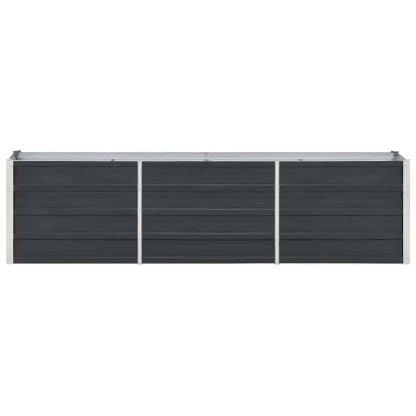 Garten-Hochbeet anthrazit Stahl B/H/L: ca. 40x45x240 cm