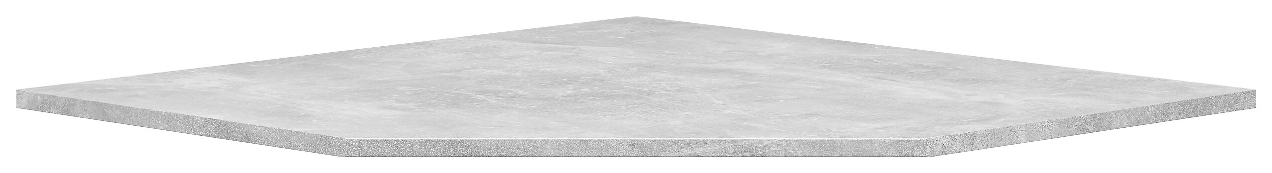 Eckplatte Multi-Stauraum Typ 49 Beton Optik B/H/T: ca. 101,1x1,5x78,8 cm