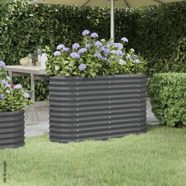 Hochbeet anthrazit Stahl B/H/L: ca. 114x68x114 cm