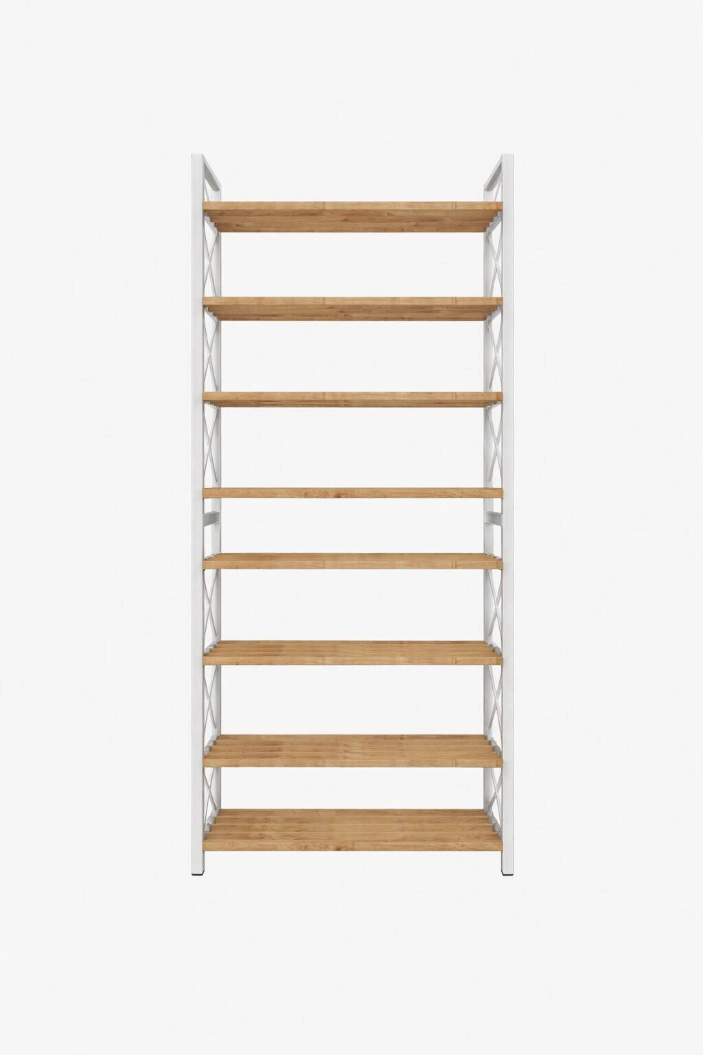 Aufbewahrungsregal weiß Holz B/H/T: ca. 46x128x18 cm