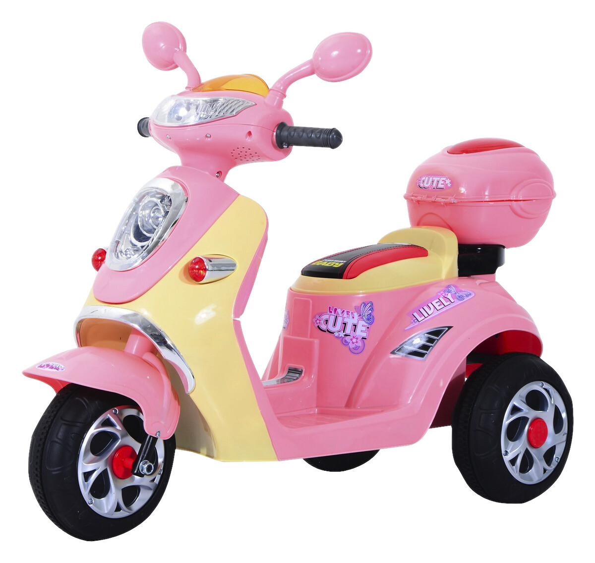 HOMCOM Kinderroller rosa B/H/L: ca. 51x75x108 cm