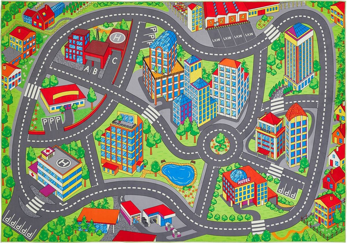 Andiamo Kinderteppich Multi B/L: ca. 100x150 cm