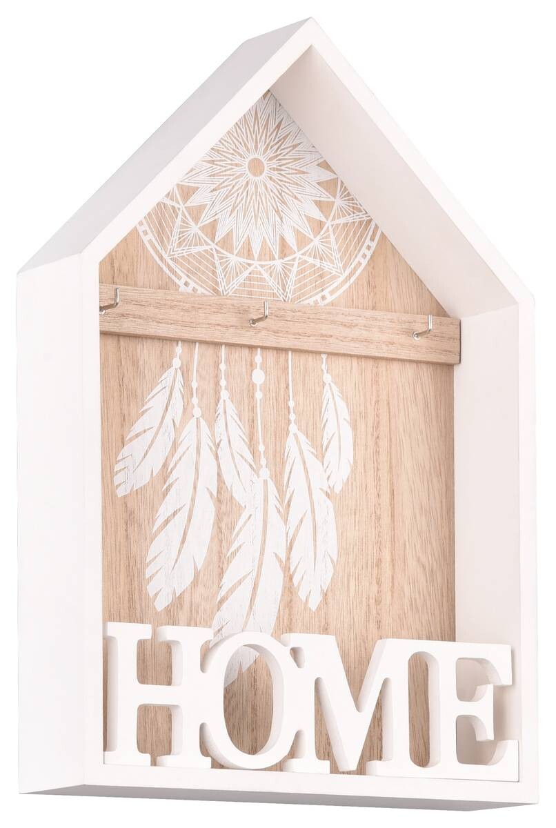 Schlüsselbox Sina weiß MDF B/H/T: ca. 20x30x5 cm