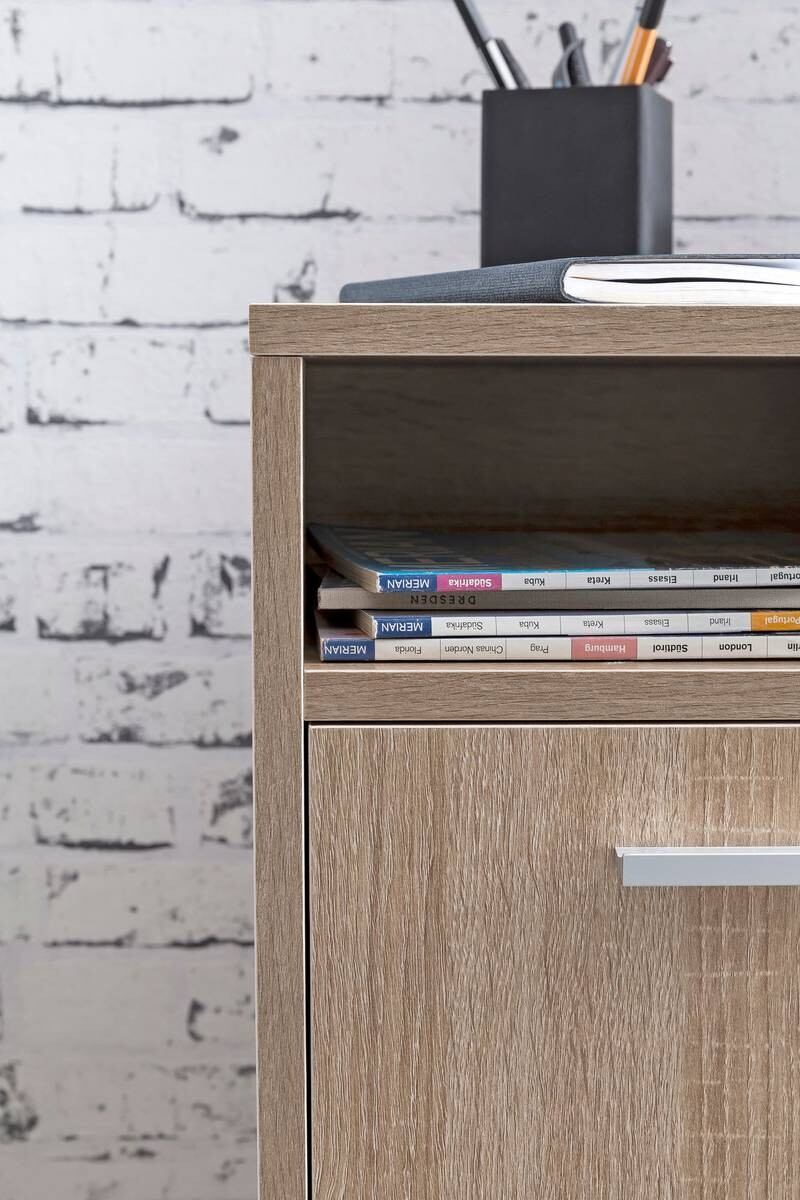 Rollcontainer braun Spanplatte B/H/T: ca. 33x60x38 cm